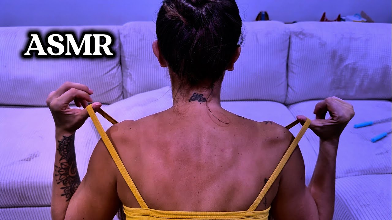 ASMR Deep Back Relaxation | Scissor Sounds, Shoulder Massage & Sleep Triggers