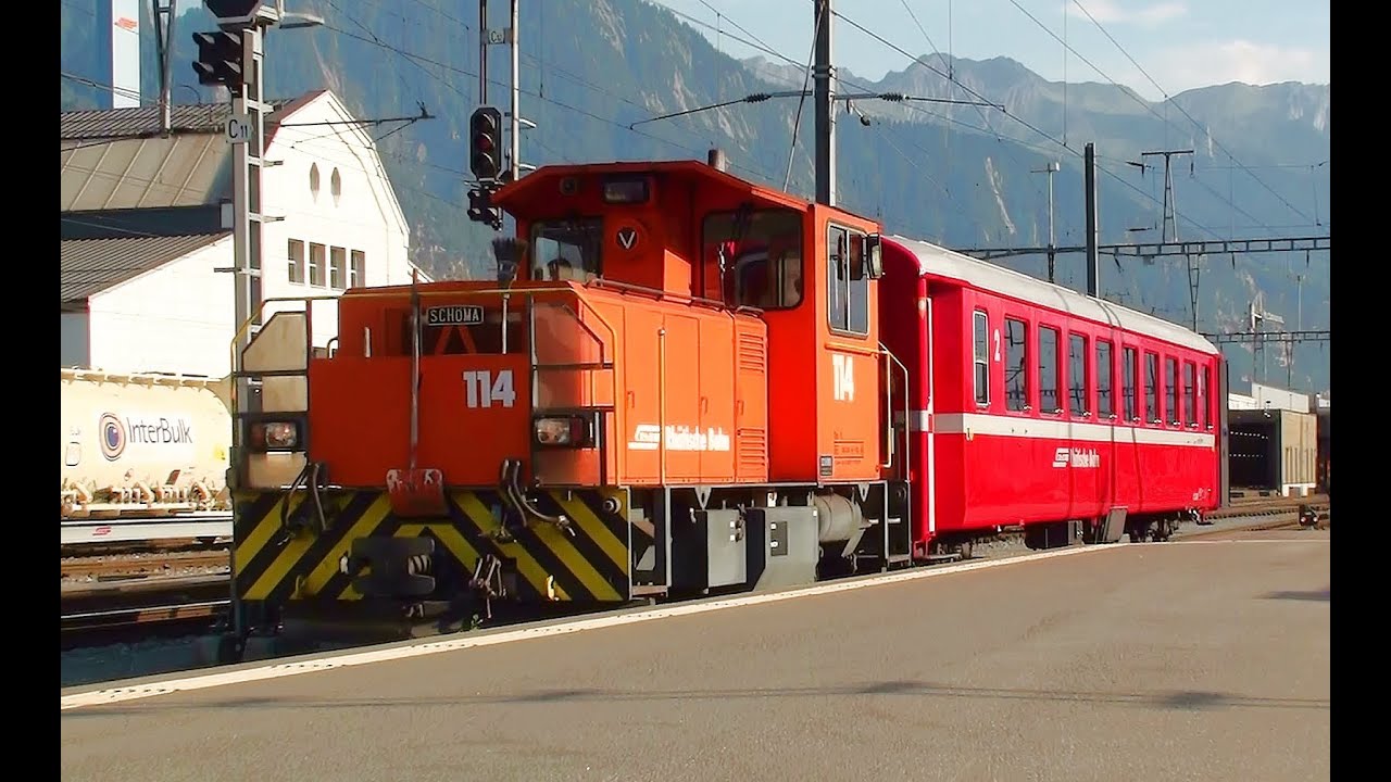 [HD]Traktor Tm 2/2 der Rhätischen Bahn RhB