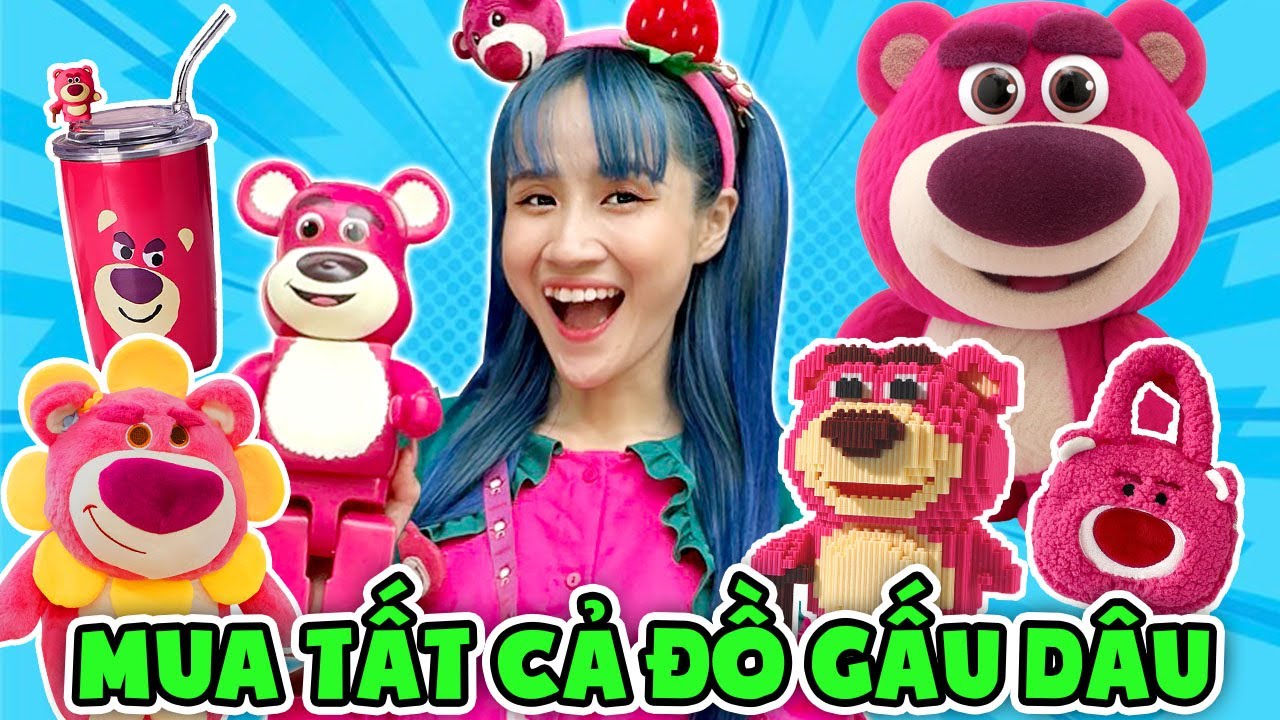 Thử Thách Mua Tất Cả Đồ Gấu Dâu - Vê Vê Channel