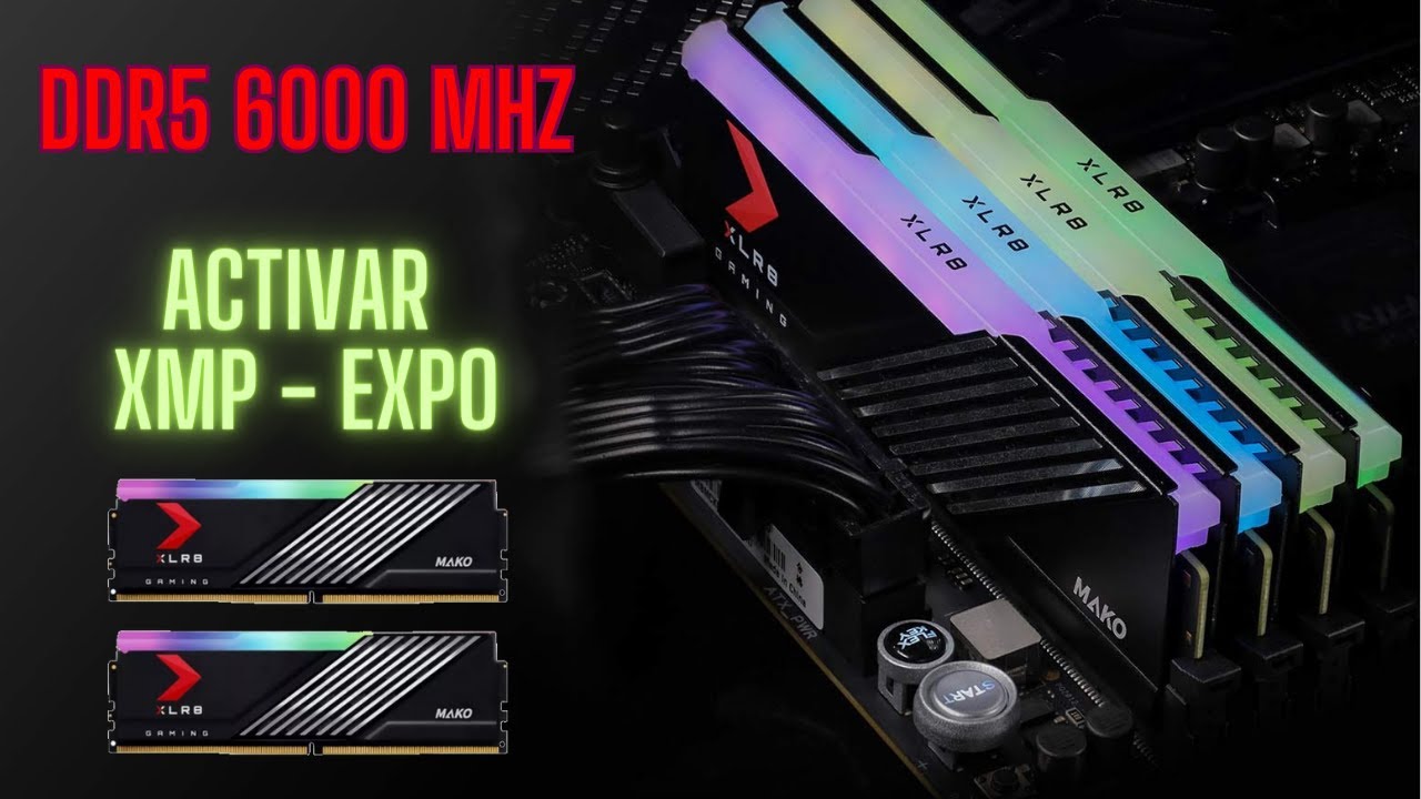 PNY XLR8 Gaming MAKO RGB DDR5 a 6000MHz: Unboxing y Activación Perfil XMP y EXPO