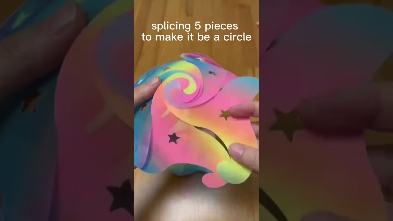 how to assemble whirlwind-shaped puzzle lamp（20pcs）