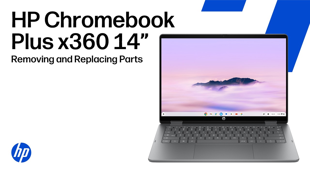 Removing & replacing parts | HP Chromebook Plus x360 14-inch | HP computer service