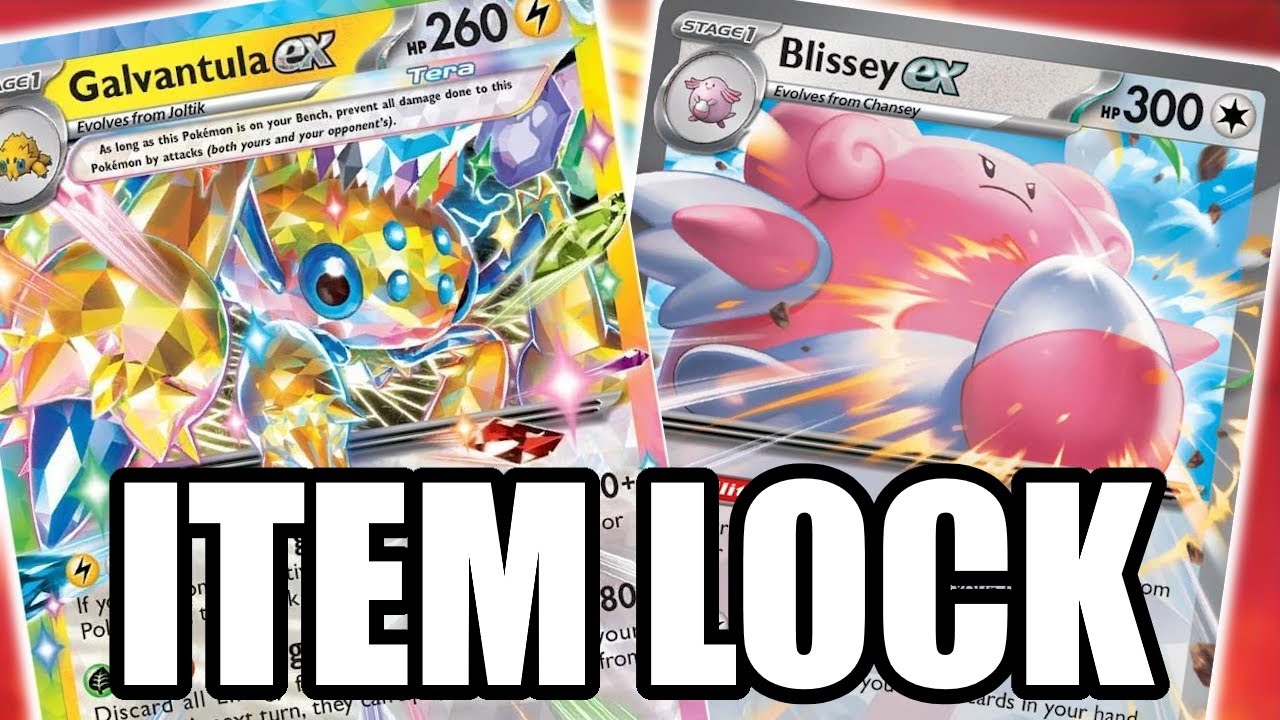 ITEM LOCK with Galvantula ex - Stellar Crown | PTCGL Gameplay