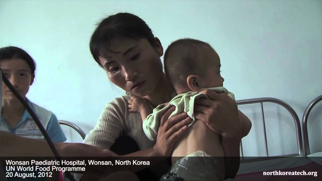 Children in hospital, school in Wonsan, North Korea