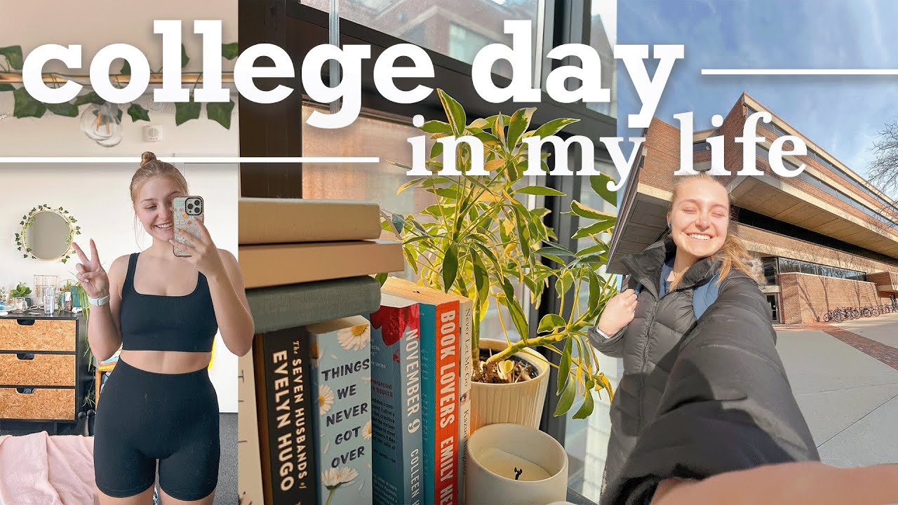 COLLEGE DAY IN MY LIFE 🏫 workouts, classes, homework, applying for jobs | the University of Michigan