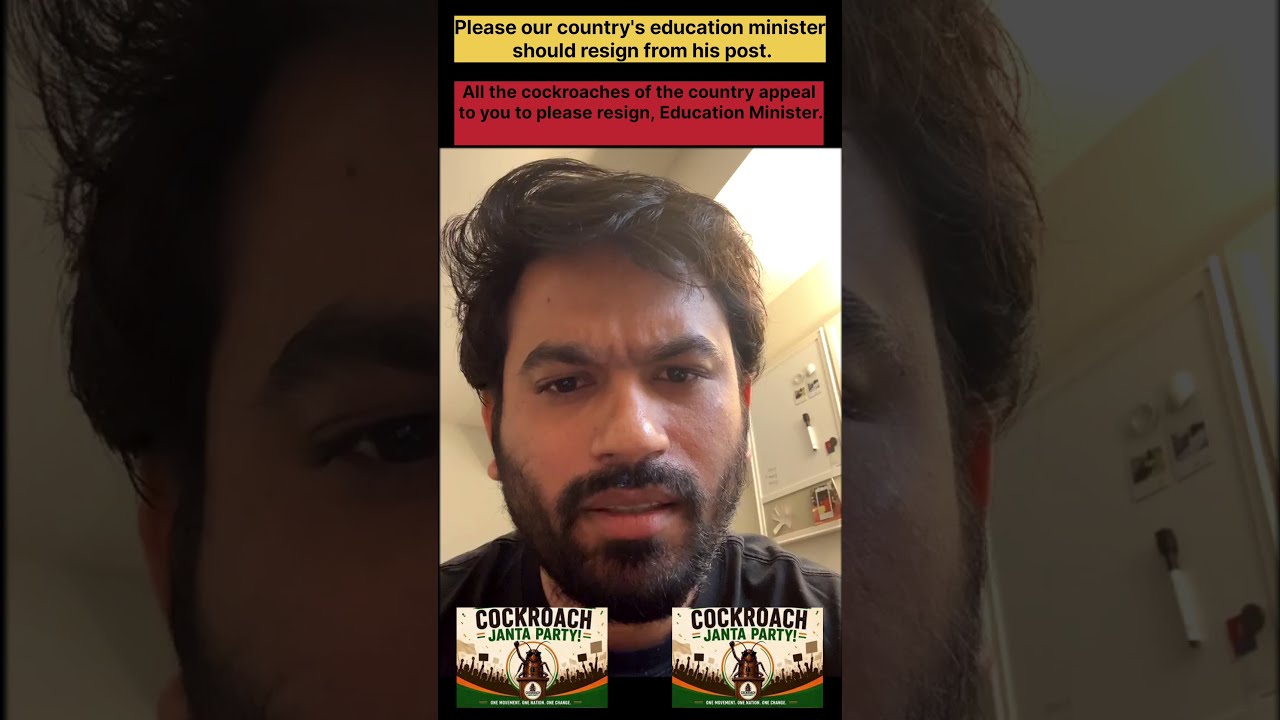 Education Minister Resignation Do? | Cockroach Janta Party Ki Badi DemandDescription: