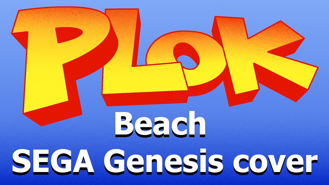 Plok! - Beach SEGA Genesis DualPCM Cover (Oscilloscope View)