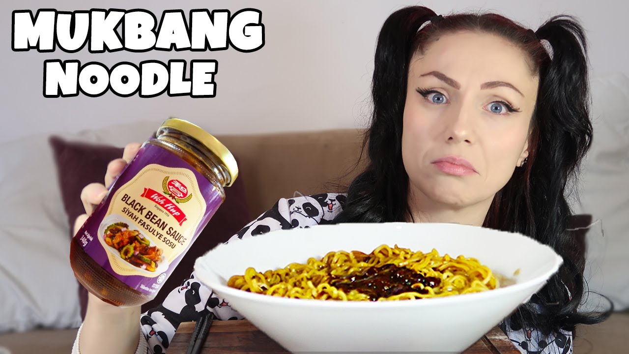 BLACK BEAN NOODLE SOSU DENİYORUM | Kore Siyah Fasulye Soslu Noodle  Mukbang | Mukbang Türkçe