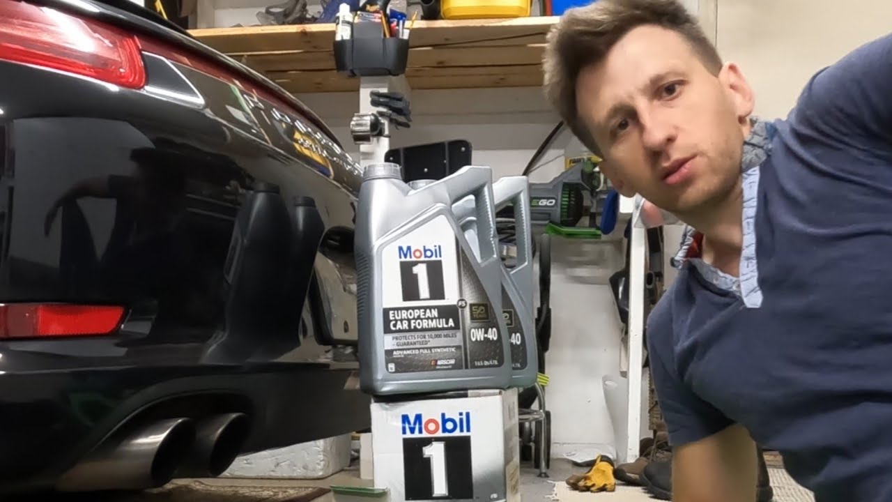 Oil Change on 2015 Porsche Carrera 911 4S (991.1) without any jacks