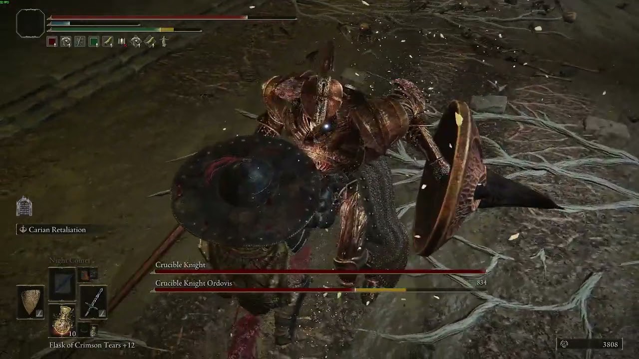 Elden ring Try parry Dual crucible knights