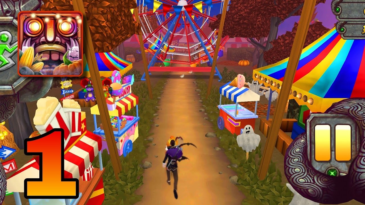 Temple Run 2 : Haunted Harvest Map Gameplay Walkthrough Part 1 New Halloween Update 🎃👻🍬