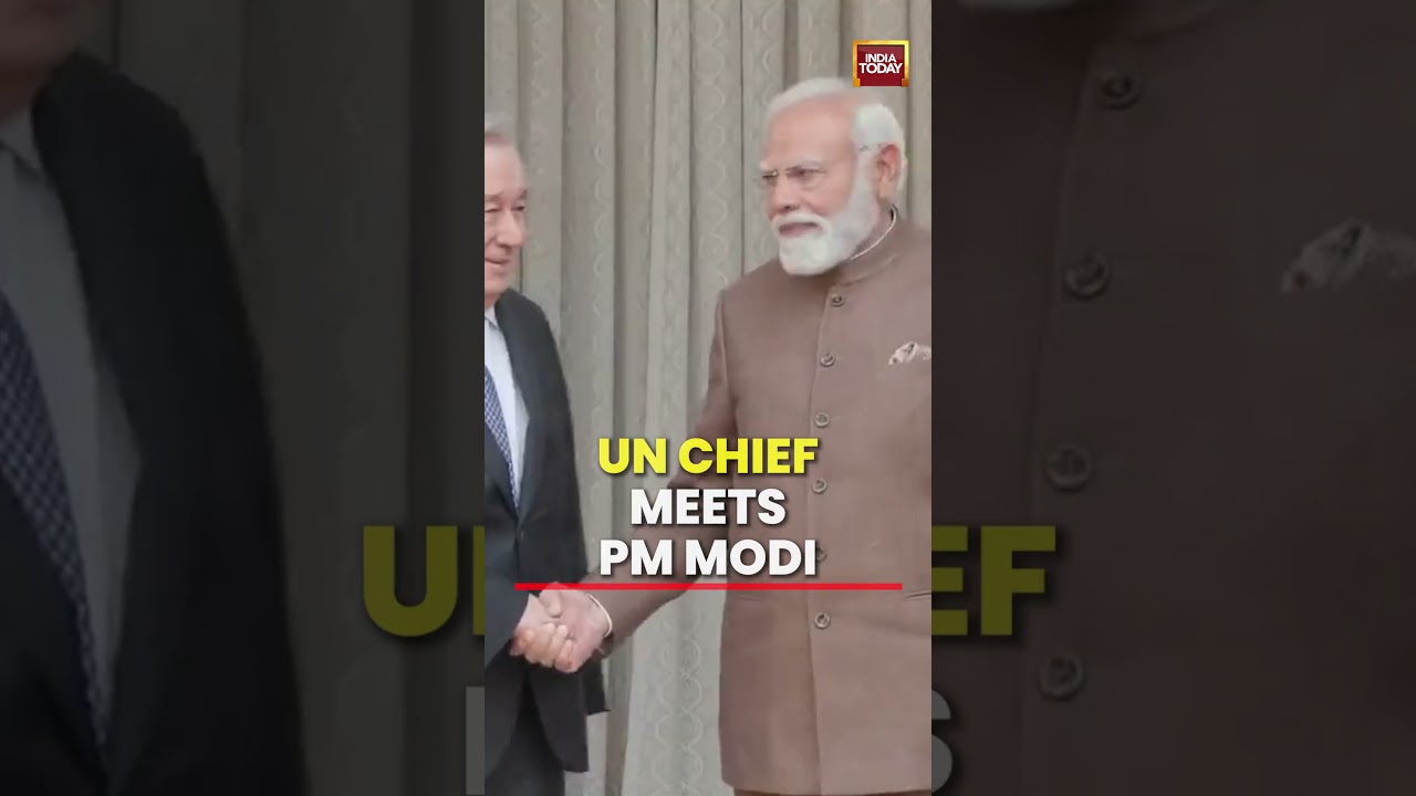 UN Chief Ant&oacute;nio Guterres Meets PM Modi | Diplomatic Meeting #pmmodi #un