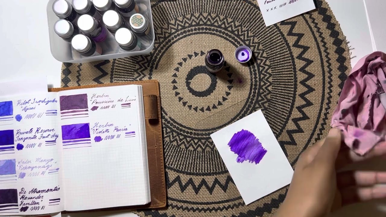 Chatty J. Herbin ink swatching