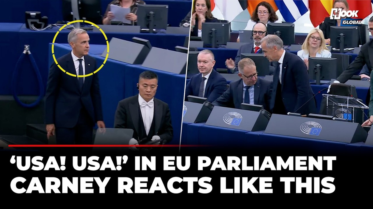 Europoseł krzyczy &bdquo;USA! USA!&rdquo;, gdy Mark Carney wchodzi na m&oacute;wnicę; zobacz, co się stało