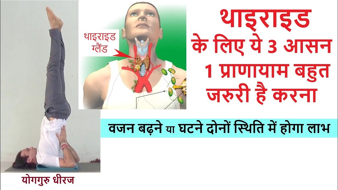 Yoga for Thyroid - Weight Gain or Weight loss | Yoga Guru Dheeraj Hindi
