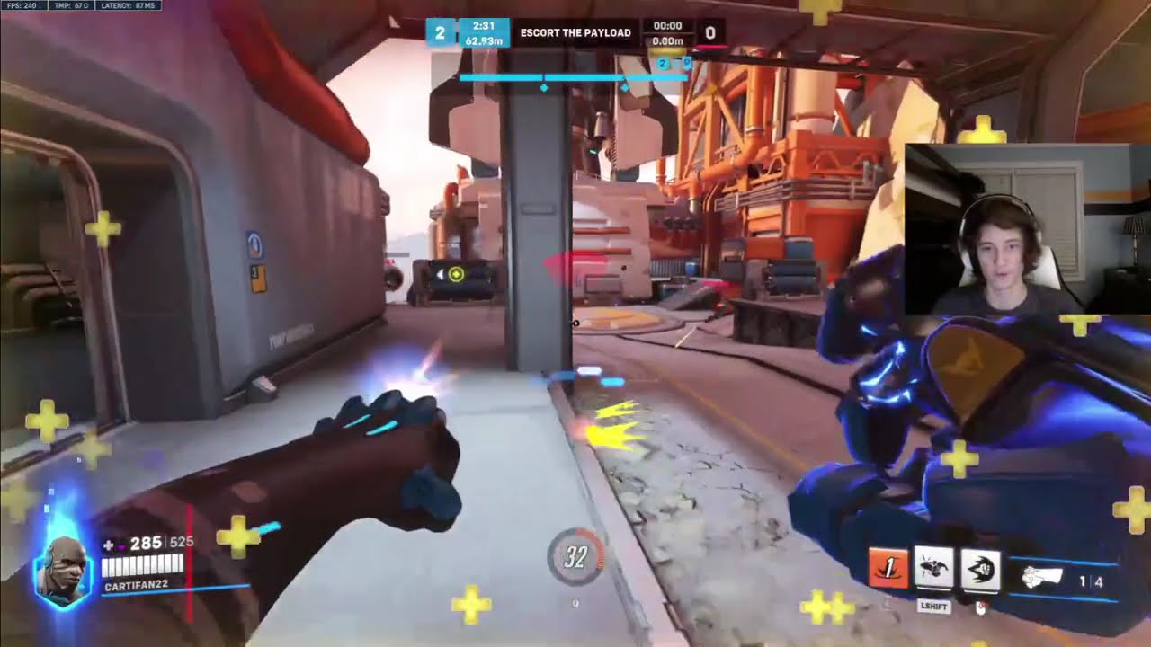 43 ELIMS! CARTIFAN22 INSANE DOOMFIST GAMEPLAY! OVERWATCH 2 SEASON 11