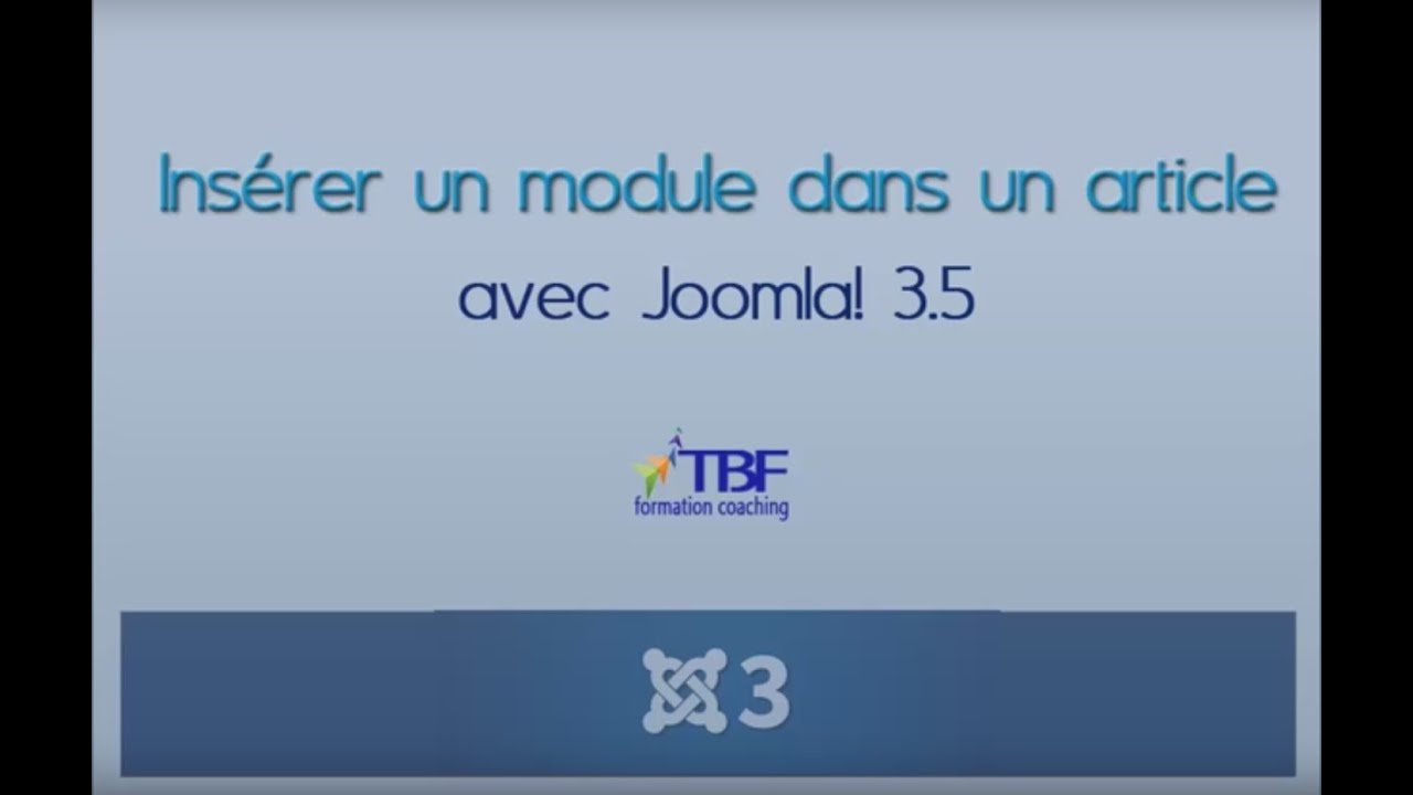 Insérer un module dans un article avec Joomla 3.5