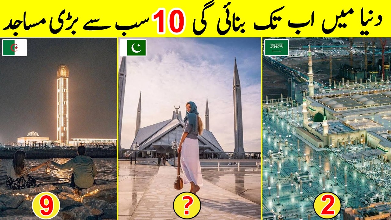 Top 10 Biggest Mosques in the the World | Largest Mosques in the World | TalkShawk