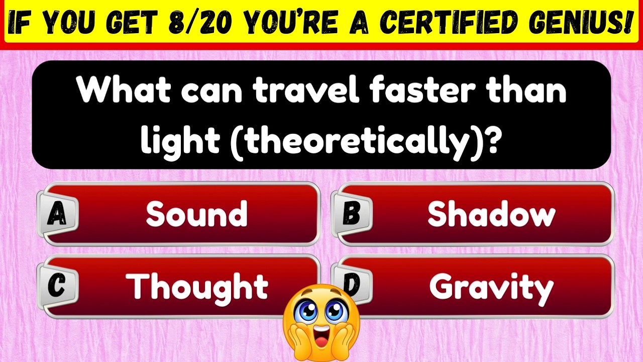If You Get 8/20 You’re a Certified Genius! 🧠 Viral Brain Test That’s Driving Americans Crazy! #quiz