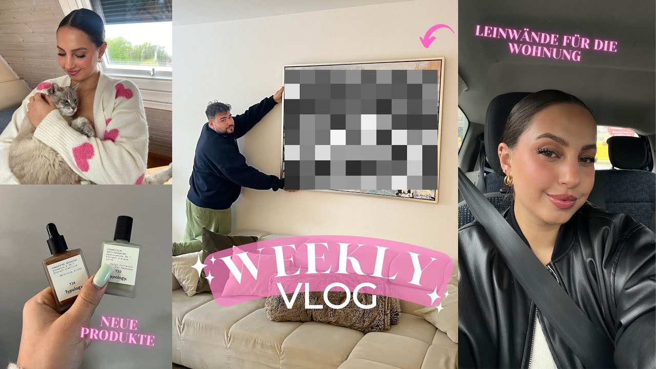 NEUE LEINWÄNDE FÜR‘S WOHNZIMMER 🎨😍, BRONZING DROPS TESTING 🤎 | Weekly VLOG