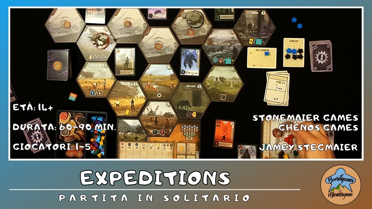Expeditions - partita in solitario in italiano (gameplay)