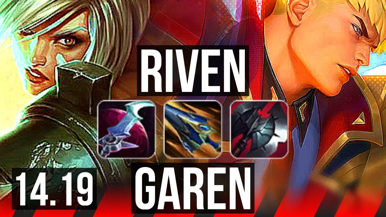 RIVEN vs GAREN (TOP) | 14/2/10, Legendary | EUW Master | 14.19