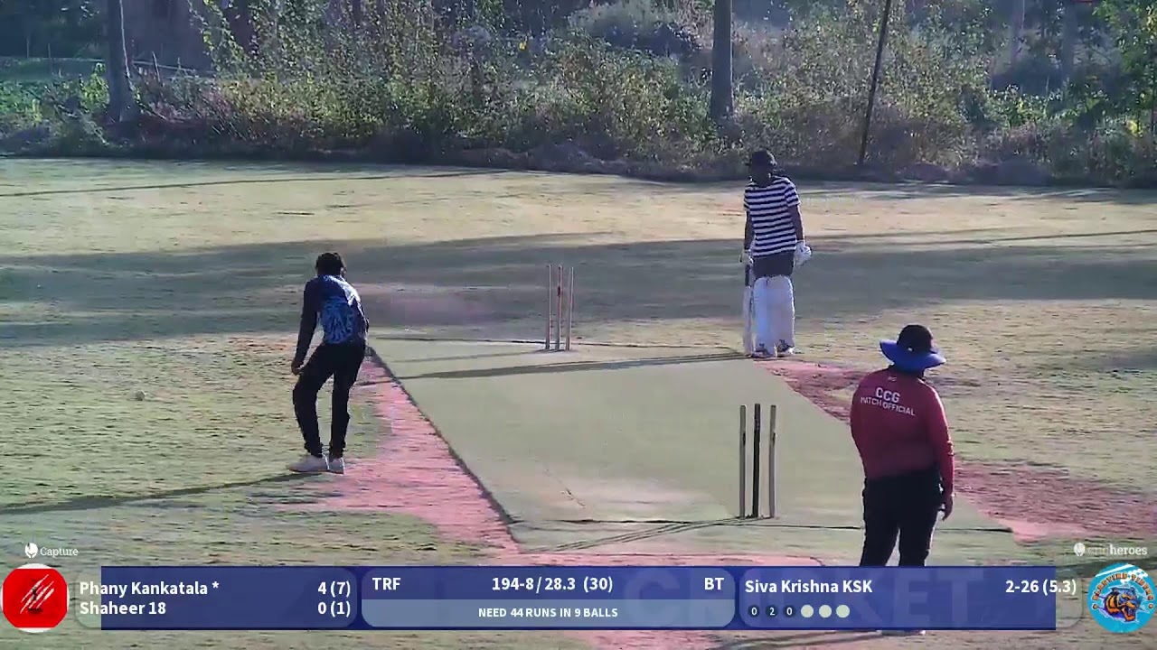 Blasting tigers vs The Rebel Force live cricket match | 13-Dec-25 12:29 PM 30 live - CCG Practice G