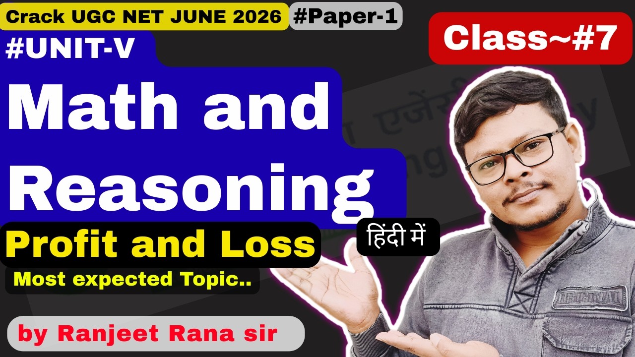 Math and Reasoning | UGC NET 2026 | Paper-1