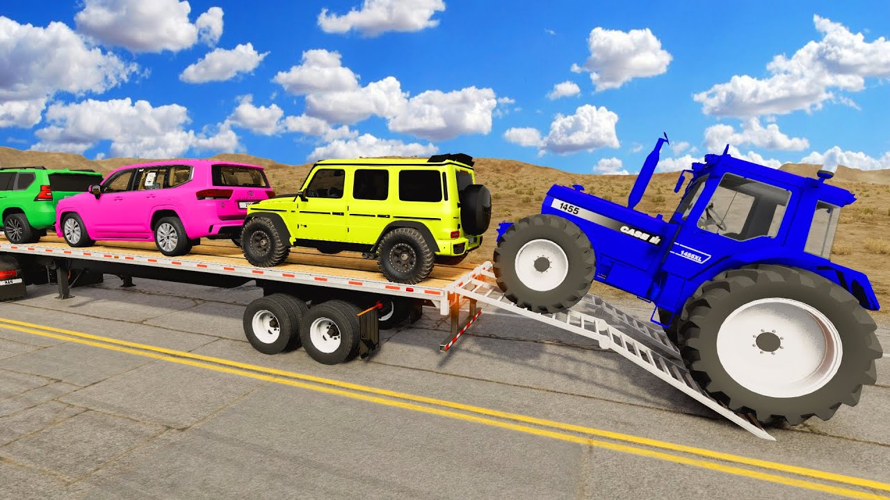 McQueen Danger Transport! Truck Crash & Pothole Test  #13 | BeamNG. Drive Gameplay