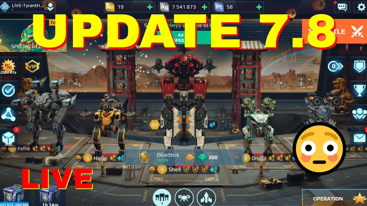 🔴 LIVE - Trying New Builds - !giveaway In Chat - War Robots Update 7.8 Gameplay - Master League