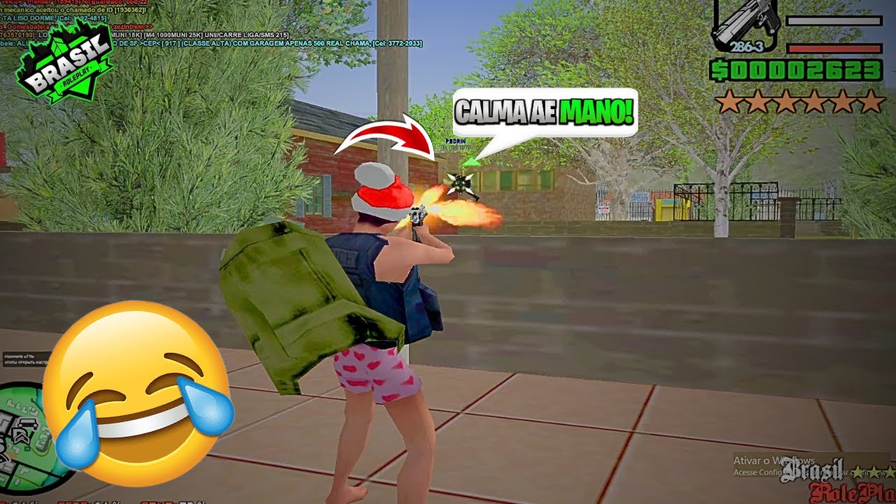 ENTRAMOS EM CONFRONTO CONTRA OS POLICIAIS NO BRASIL ROLEPLAY - SAMP ANDROID/PC - Ovitinz