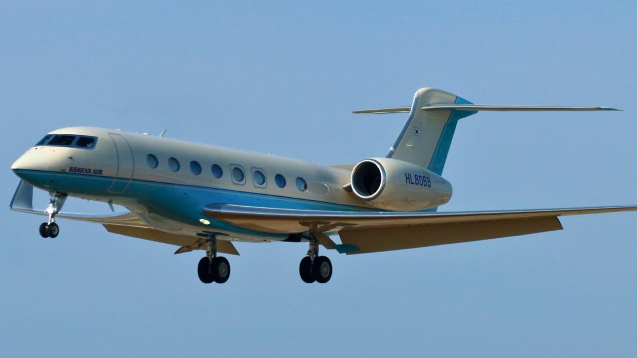 LOS ANGELES AIRPORT PRIVATE JETS | Plane landing and takeoff video