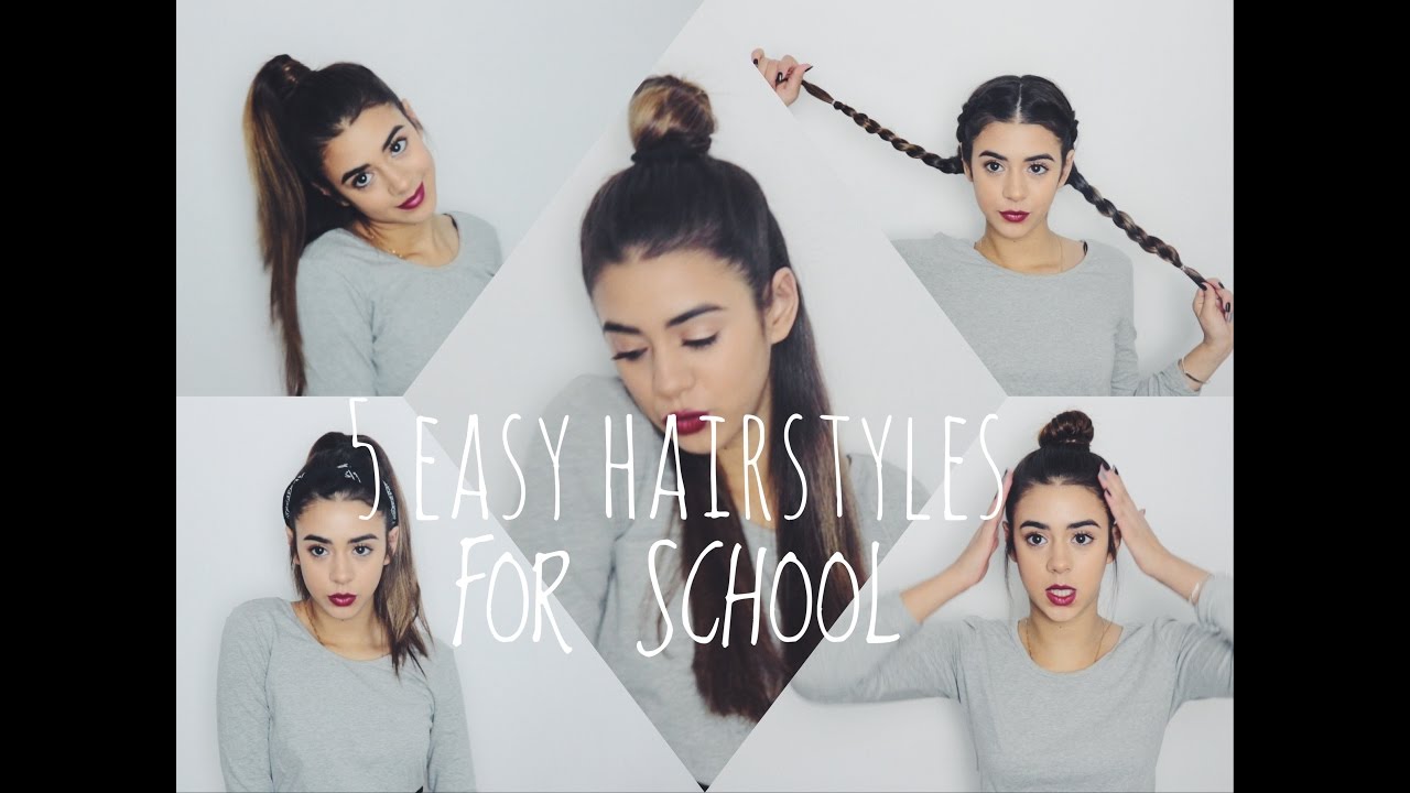 חמש תסרוקות קלות לבית ספר |FIVE EASY HAIRSTYLES FOR SCHOOL |ANGEL | אנג'ל ברנס