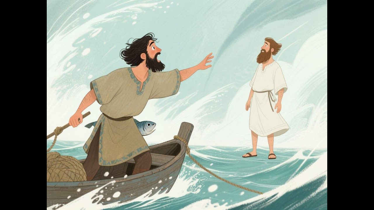 Jesus caminhando sobre as águas