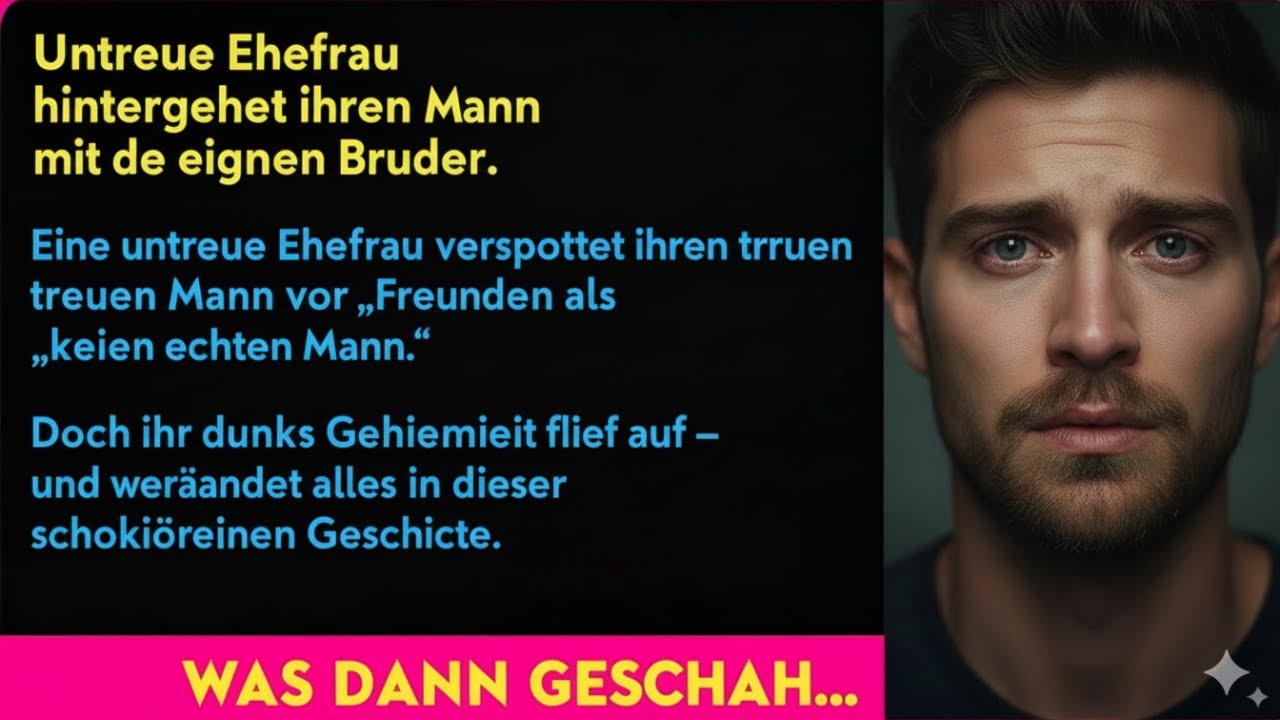 Untreue Ehefrau verspottet ihren Mann vor Freunden &ndash; dann kommt ihre geheime Aff&auml;re ans Licht
