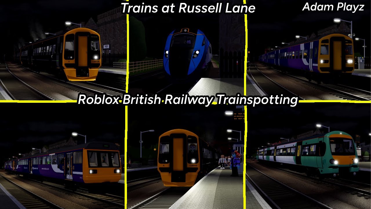 Trains at Russell Lane (Roblox British Railway Trainspotting 28/01/25)