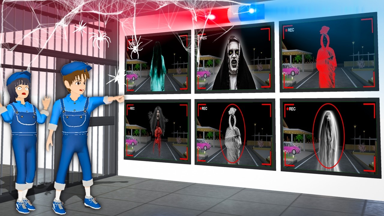 Yuta Mio Pasang Banyak CCTV Berburu HANTU di Malam Hari 😱 Sakura School Simulator