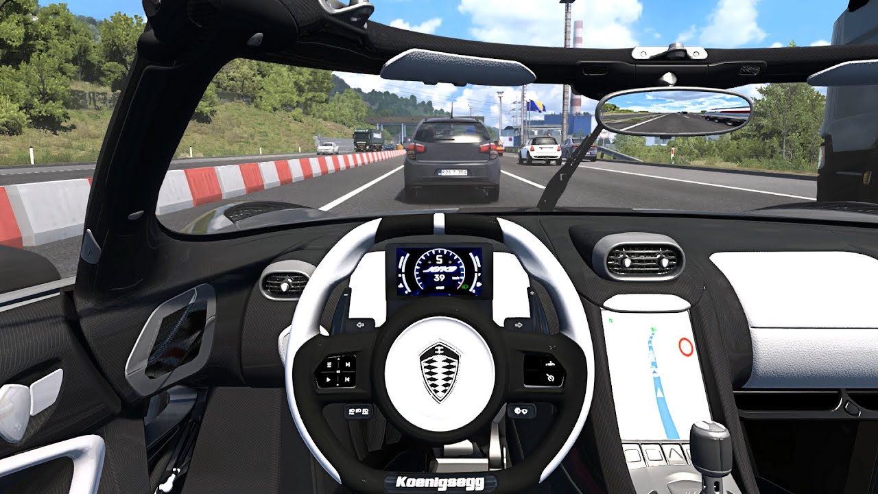 Koenigsegg Jesko 2024 - Euro Truck Simulator 2 [Steering Wheel Game Play]