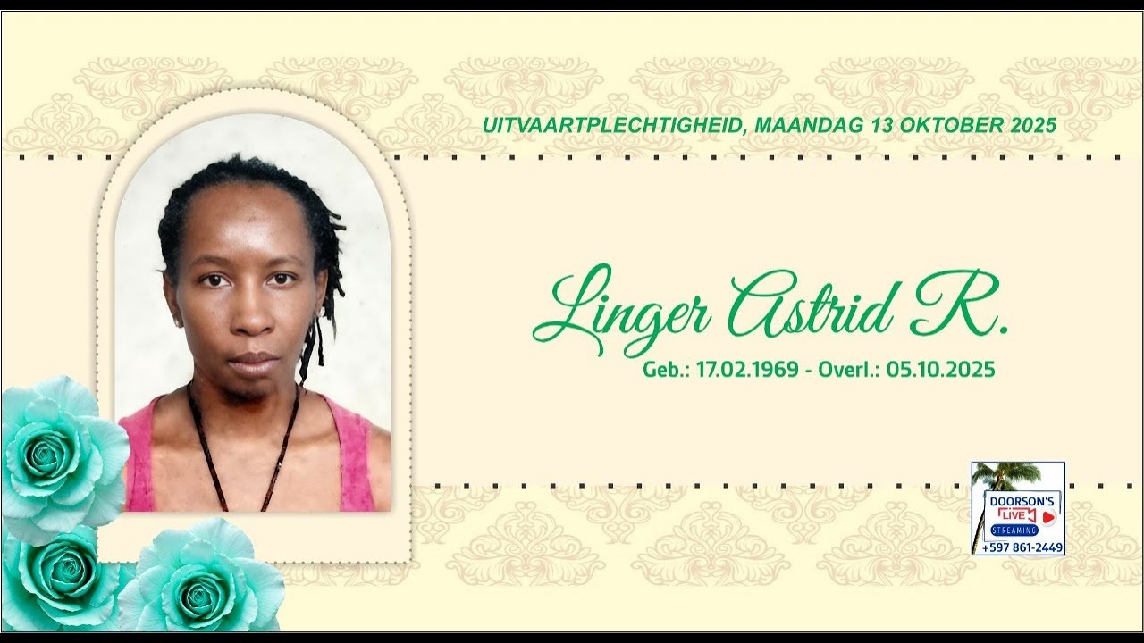 Uitvaartplechtigheid mevr Linger Astrid R