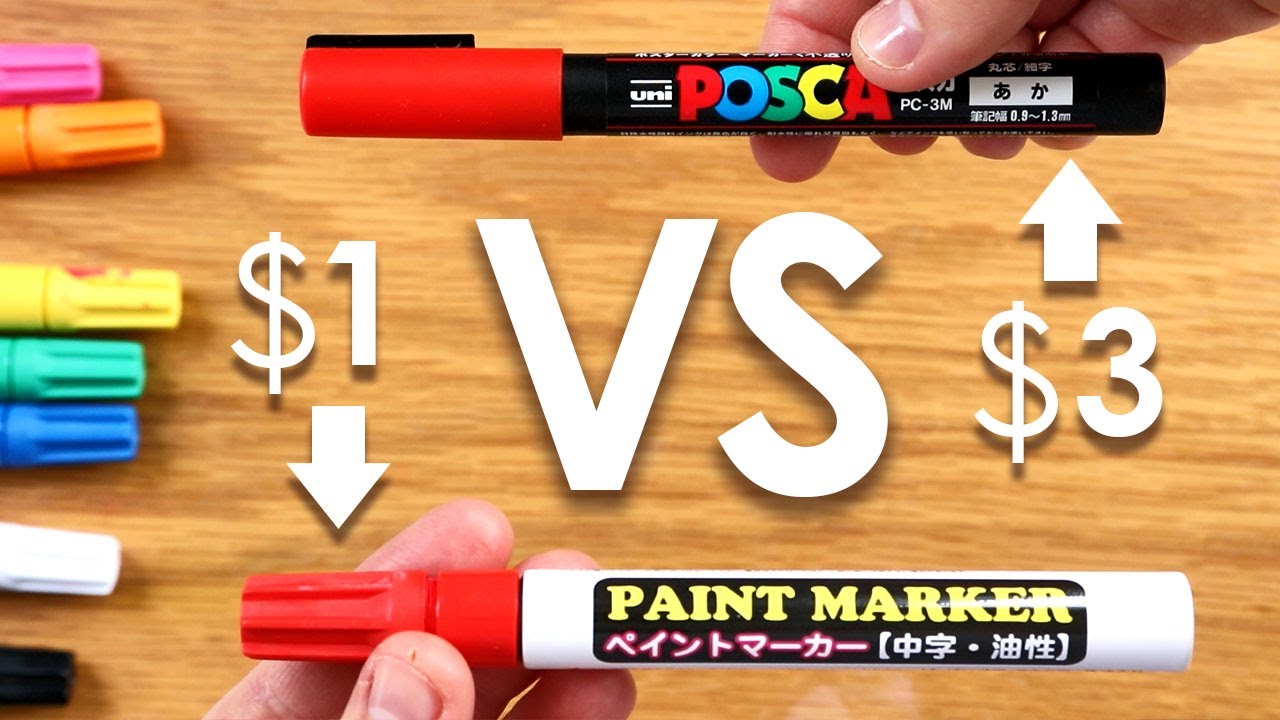 ‎¥‎100 Paint Markers - POSCA PEN OR IMPOSTER PEN?!