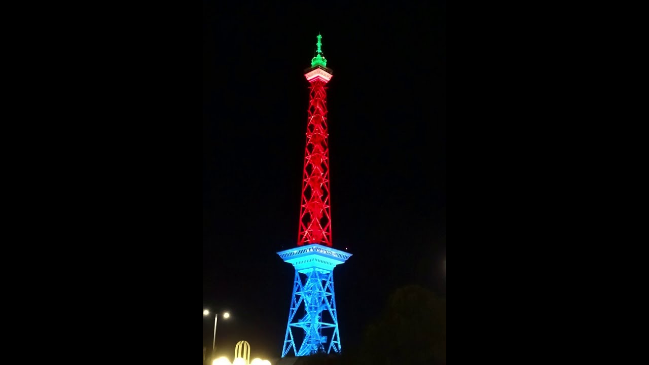 Siegess&auml;ule und Funkturm Berlin Lichtspiele Berlin / Festival of Lights Berlin September 2020