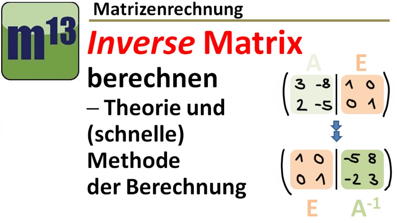 Die inverse Matrix und wie man sie berechnet