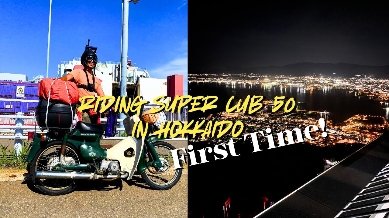 50cc Challenge: Crossing the Sea to Hokkaido | Super Cub Trip [4K]