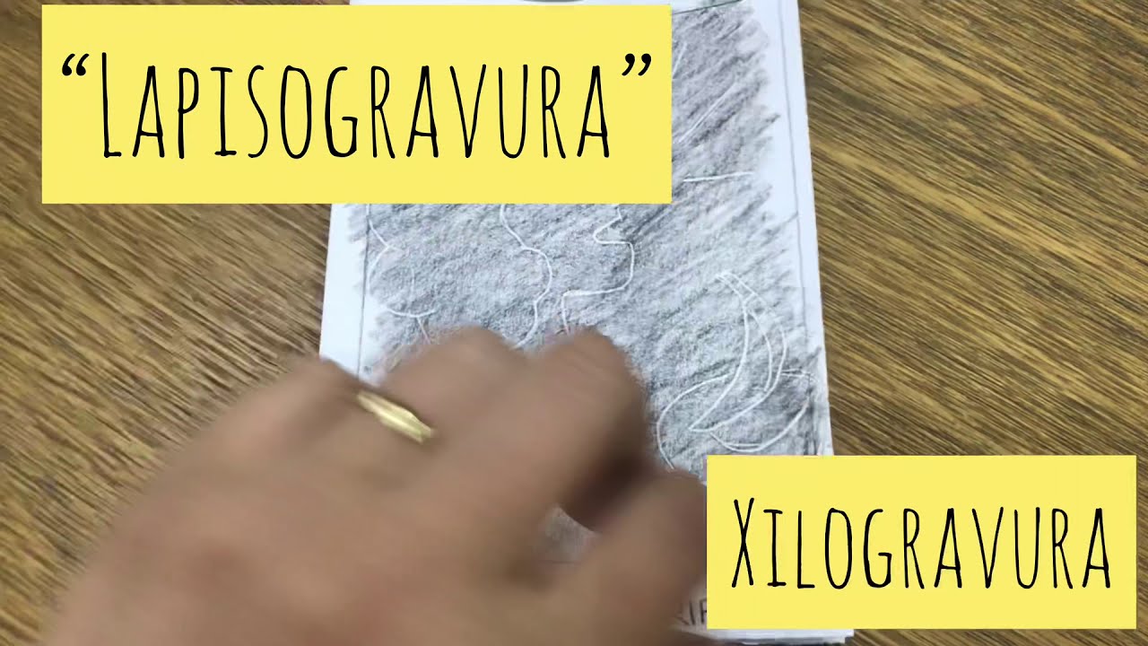 Como fazer LAPISOGRAVURA - Uma xilogravura diferente