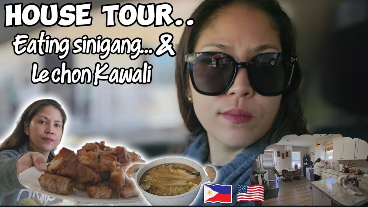 Dailyvlog House Tour/Sinigang & Lechon Kawali for Lunch/filipina living abroad