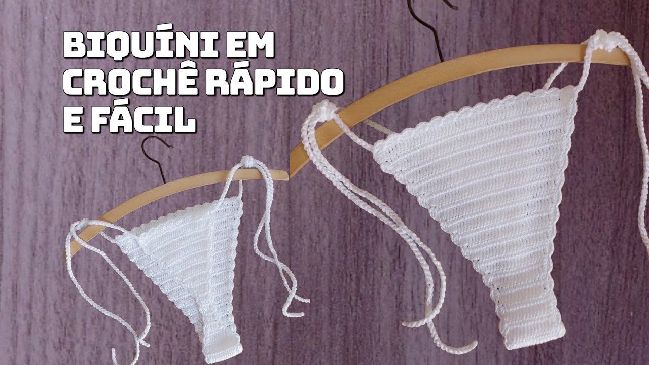 Biqu&iacute;ni em Croch&ecirc;/ Bikini Crochet  R&aacute;pido F&aacute;cil e Econ&ocirc;mico