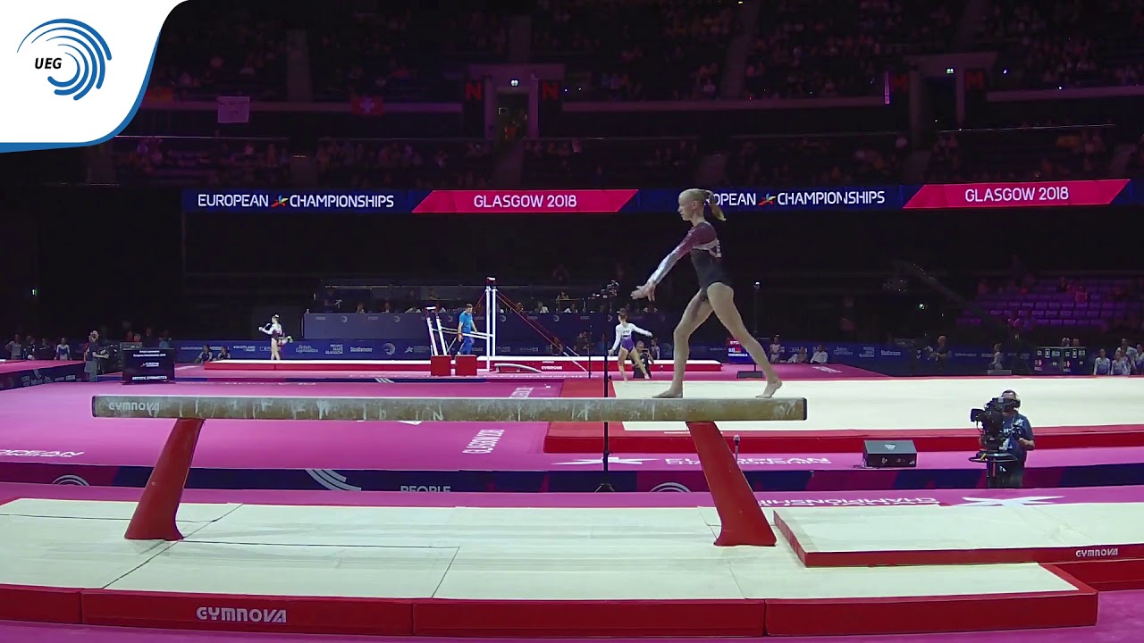 Mathilde BENTSEN (DEN) - 2018 Artistic Gymnastics Europeans, junior qualification beam