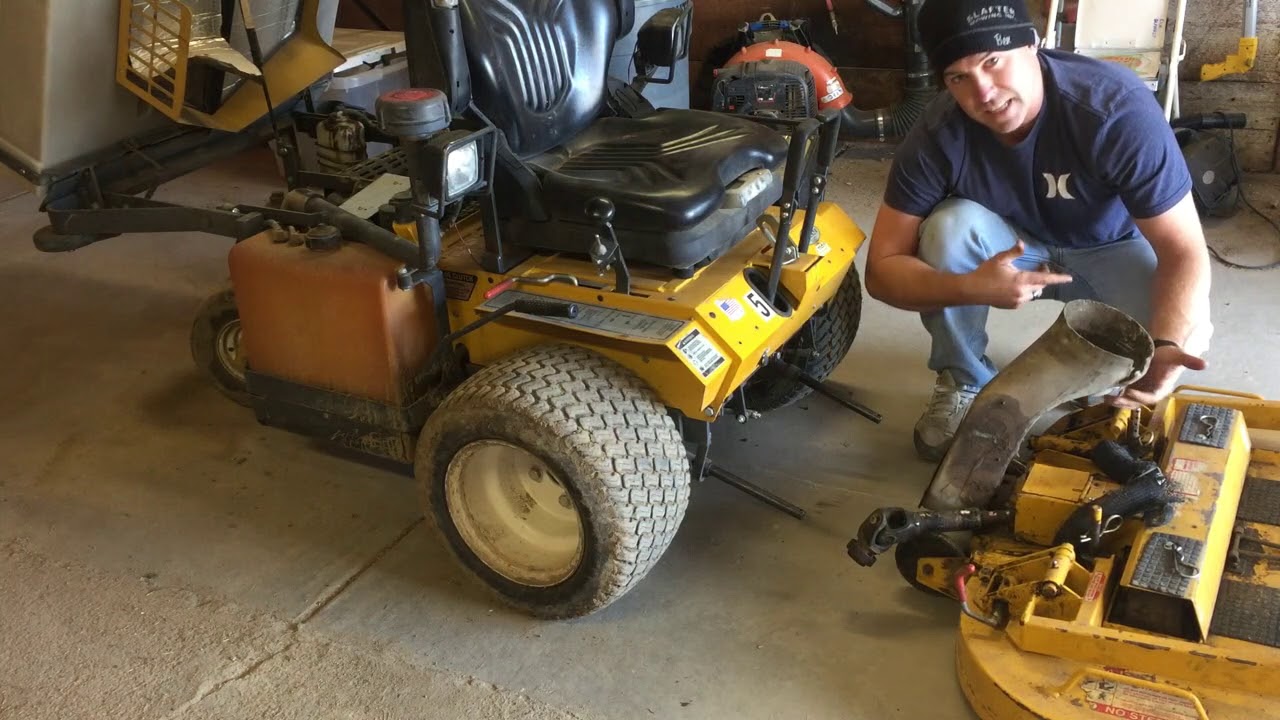 How to remove and Install a Walker mower Deck (In 2 min or Less)