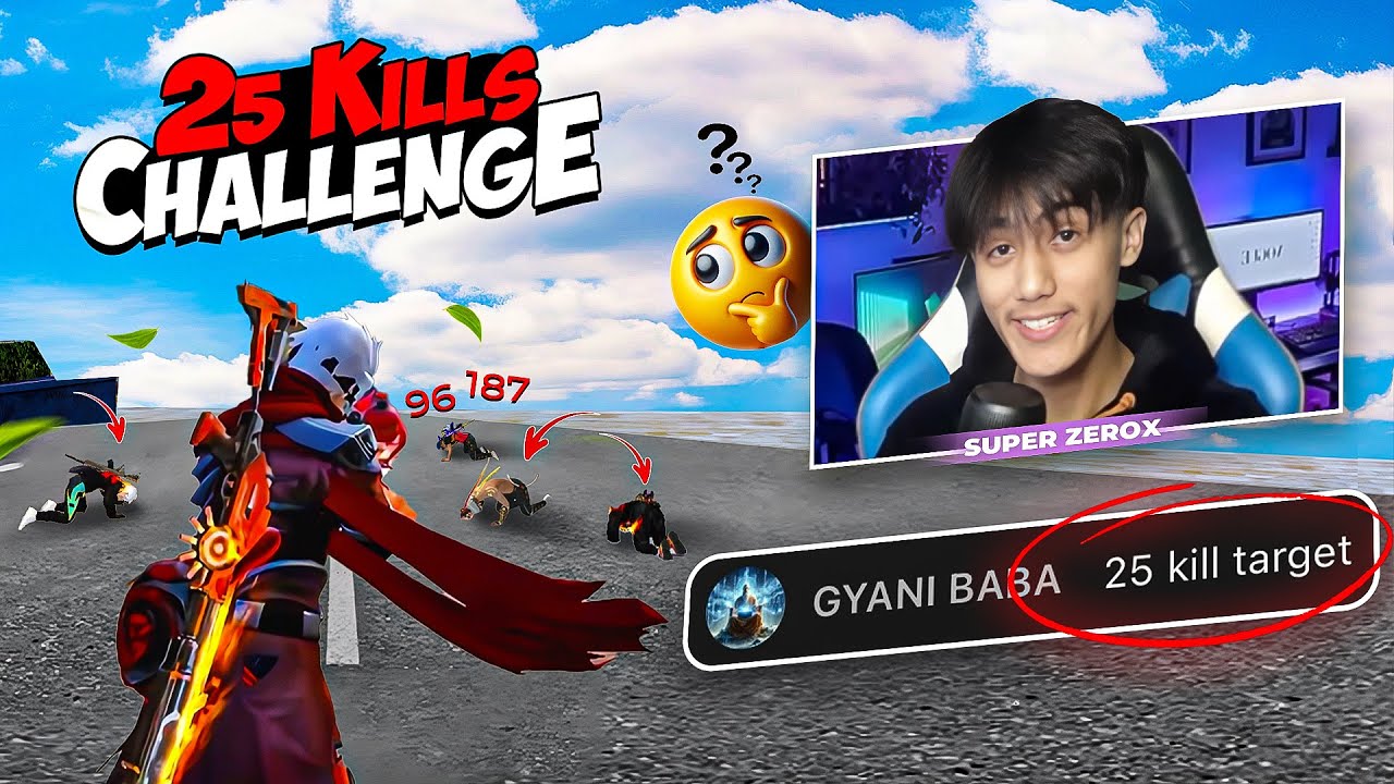Subscribers Gave 25 Kills Challenge in Live❗️Will I Accept & Prove Myself ❓🤨