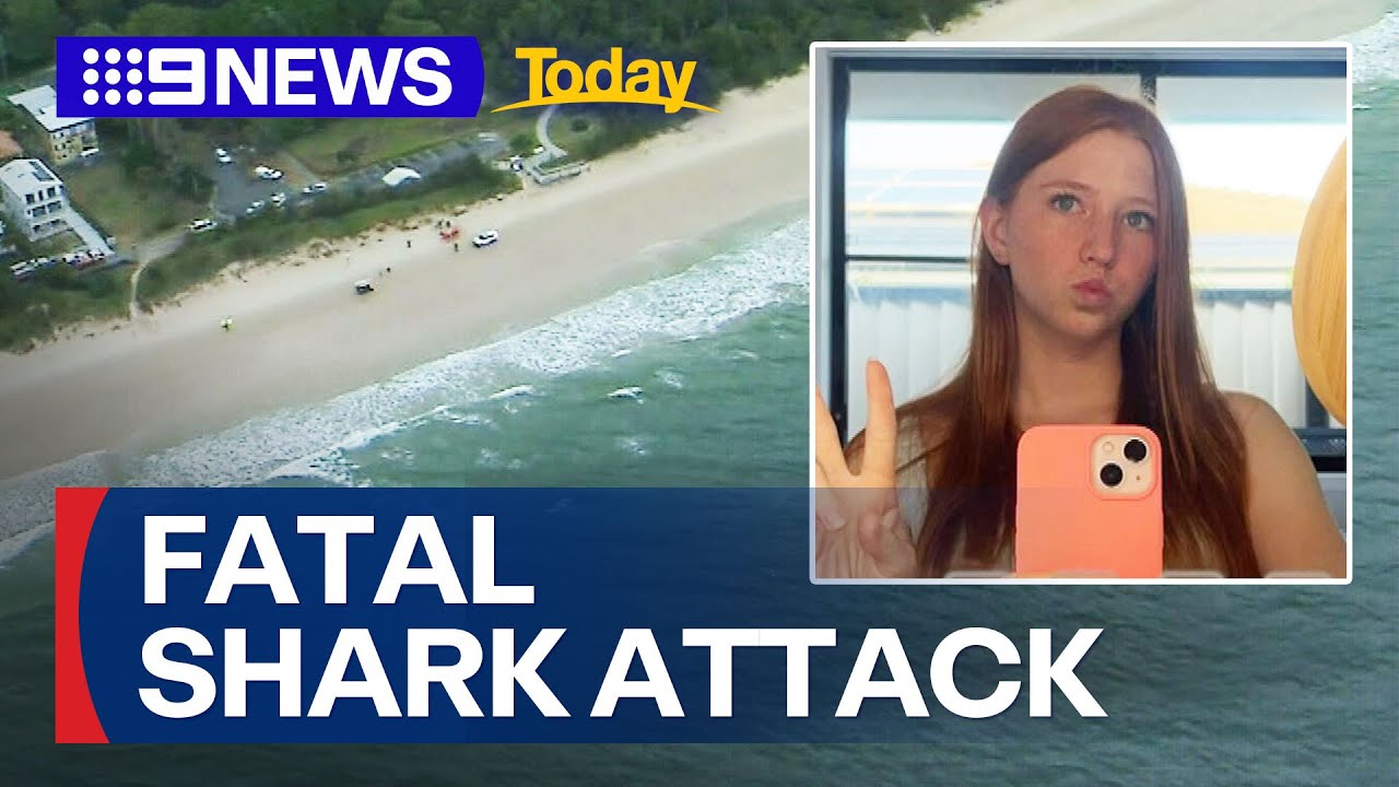 Shark attack kills teenage lifesaver | 9 News Australia